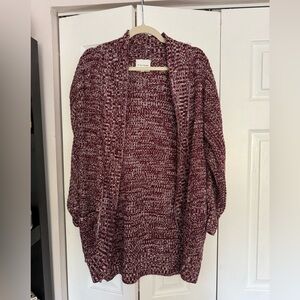 purple / maroon sweater